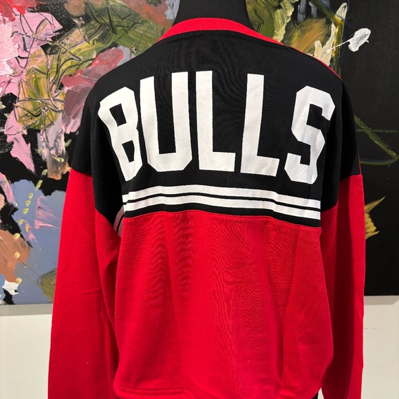 Chicago Bulls Crop Sweatshirt - Picture 2 of 7